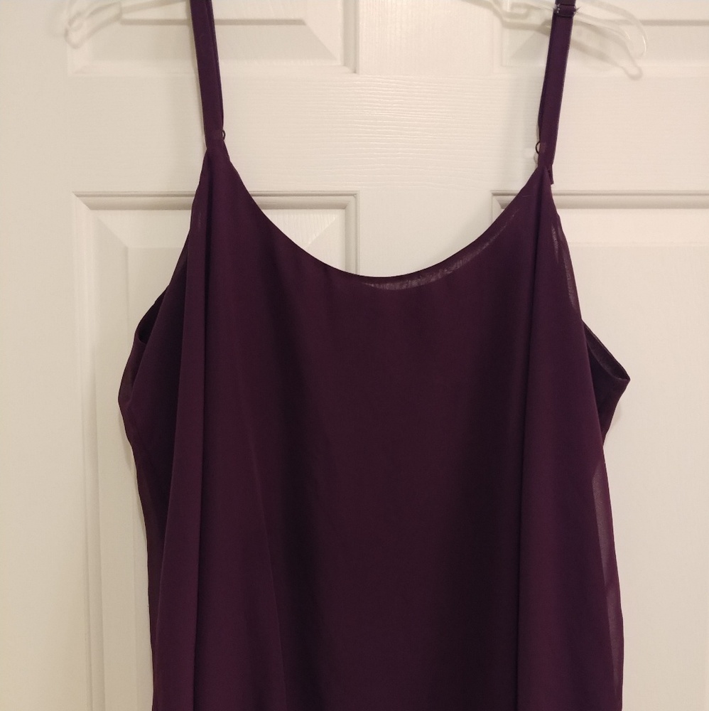Torrid camisole with flutter back